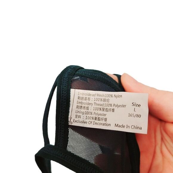 2/$20 Brand new dark green rose panties underwear T-backs - Picture 4 of 4